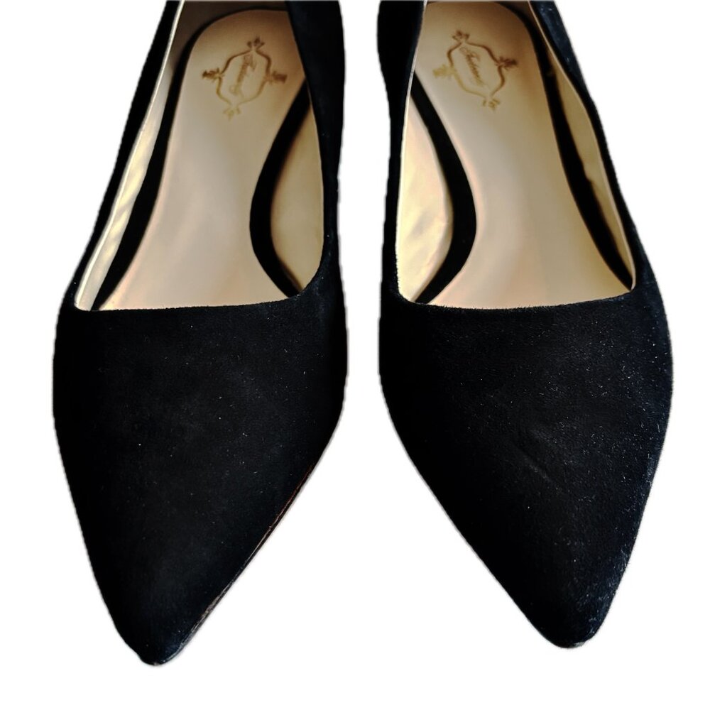 Footcandy Black Suede Kitten Heel Pumps Women's 9B - Picture 9 of 11